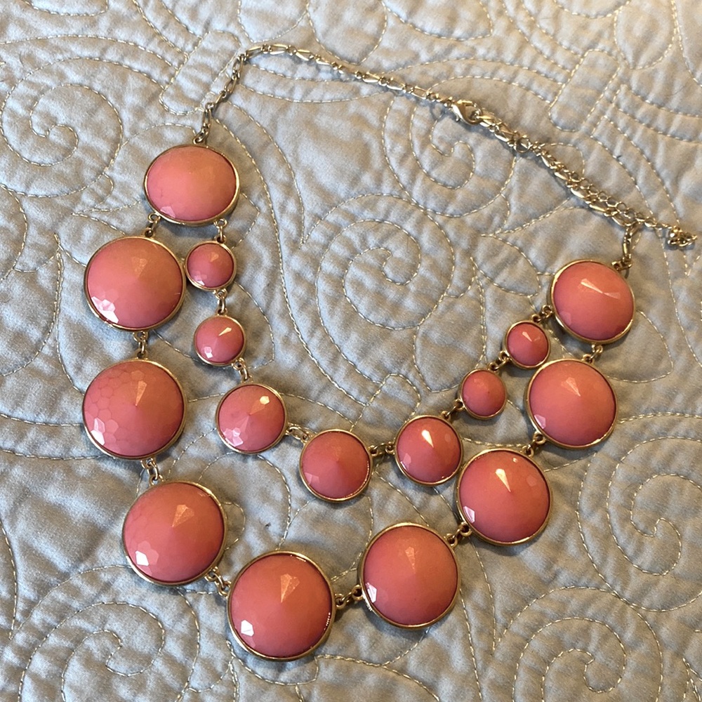 Pink statement necklace